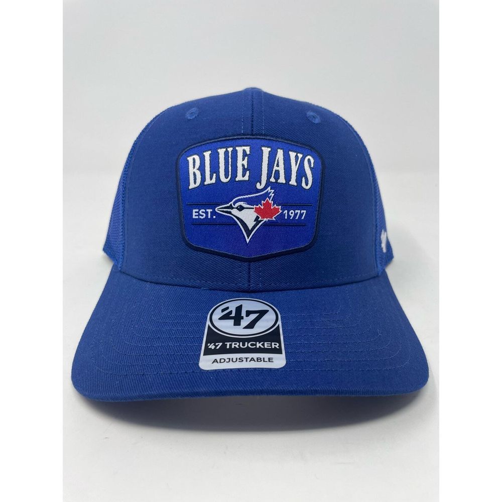 Toronto Blue Jays 47 SnapBack Hat Royal Squad Adjustable Trucker‎ Cap MLB NEW